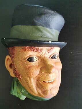 Bossons Congleton Chalkware Head 1961 PADDY England approx. 5 in Tall
